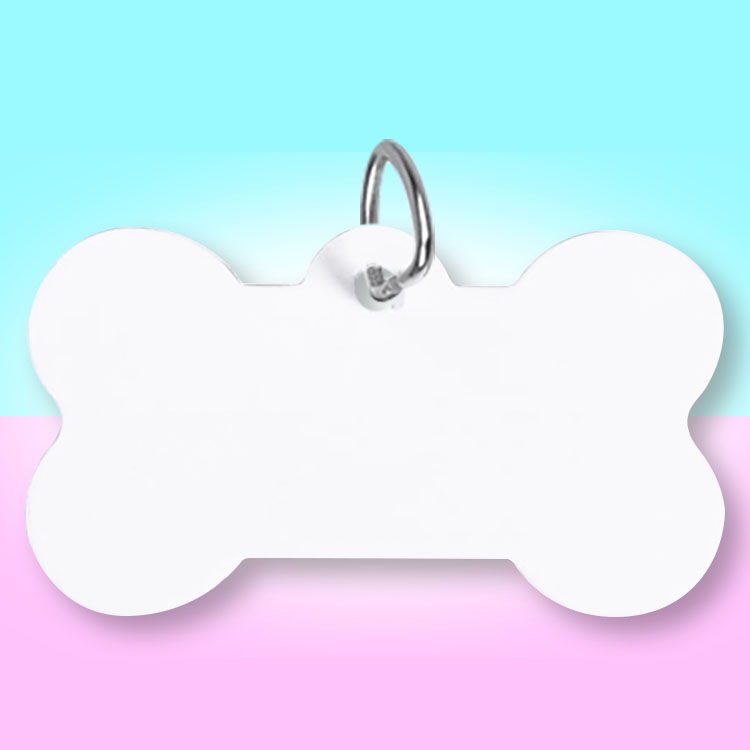 sublimation dog bone tag