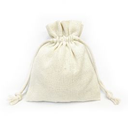 Drawstring Bag Natural White Small