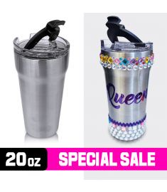 Stainless Steel Tumbler With Easy Open Lid 20 Oz