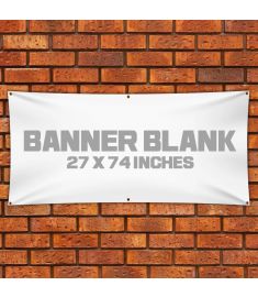 Blank Banner 27 x 74 inches