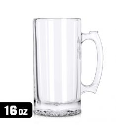 Beer Glass Transparent Sublimation 16 Oz