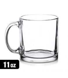 Glass Mug Transparent Sublimation 11 Oz