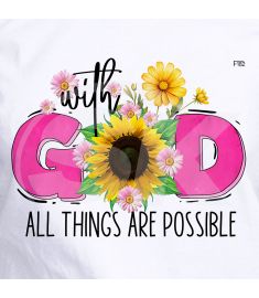DTF-182 With God All Things Are Possible 10 x 8 Inches