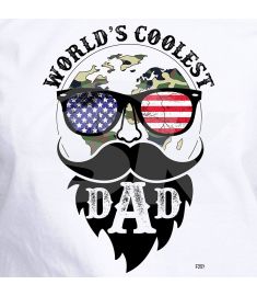 DTF-257 World’s Coolest Dad 9 x 13 Inches