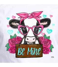 DTF-276 Pretty Cow Be Mine 10 x 9 Inches