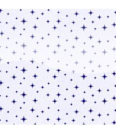 Eco Glitter Motif Star Blue Rainbow White Gloss Vinyl