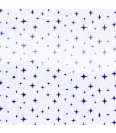 Eco Glitter Motif Star Blue White Pet Gloss Vinyl