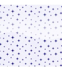 Eco Glitter Motif Star Blue White Pet Gloss Vinyl