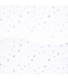 Eco Glitter Motif Star Silver White Pet Gloss Vinyl