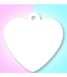 Sublimation Pet Tag Heart