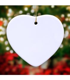 Heart Shape Ornament Sublimation