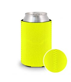 Can Cooler Neoprene-Lime Yellow