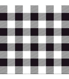 Plaid Black And White Vinyl