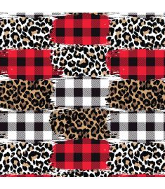 Plaid And Leopard Mix Vinyl