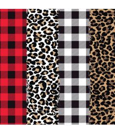 Plaids And Leopard Mix II Vinyl