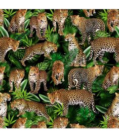 Leopard Collage Dark Vinyl