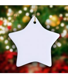 Star Shape Ornament Sublimation