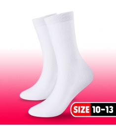 Sublimation Sock White (3 Pairs Per Package) Size 10-13
