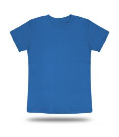 Round Neck T Shirt Kids Blue