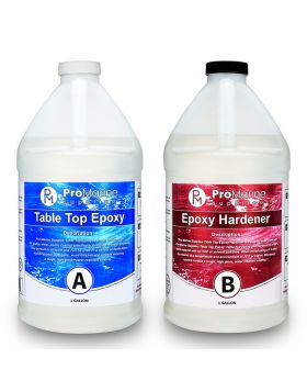 Epoxy Table Top And Hardener 2 Gallons (1 Gallon each)