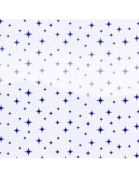 Eco Glitter Motif Star Blue White Pet Gloss Vinyl