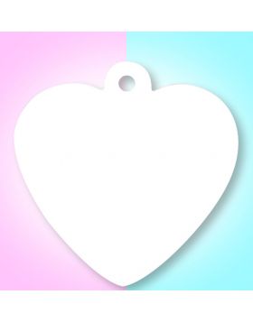 Sublimation Pet Tag Heart