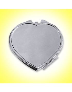 Sublimation Heart Shape Makeup Mirror