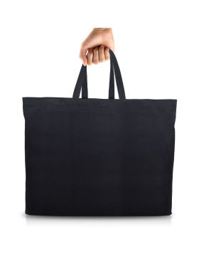 Tote Bag-Black with Pocket (Size 16 x 15 Inches)