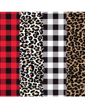 Plaids And Leopard Mix II Vinyl