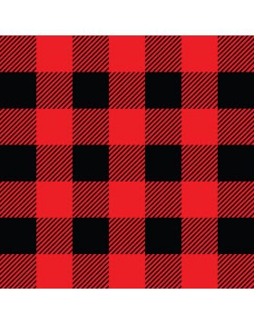 Plaid Red and Black Sign Vinyl