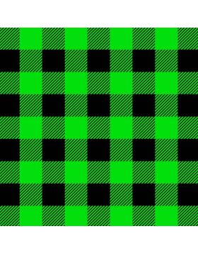 Plaid Green And Black Sign Vinyl