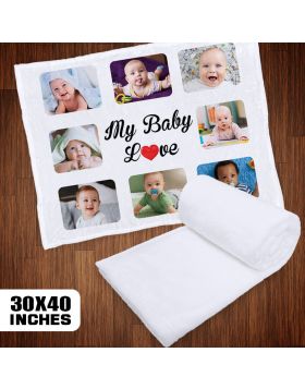 Sublimation Baby Blanket White 30x40 Inches