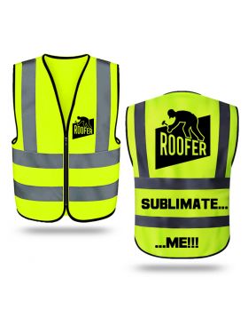 Sublimation Safety Reflective Vest-Green Color