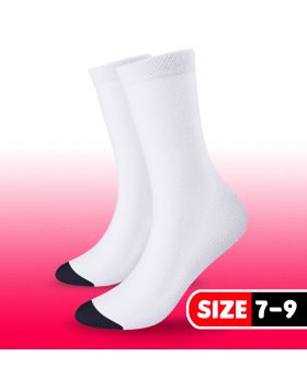 Sublimation Sock White Size 7-9 (3 Pairs per Package)