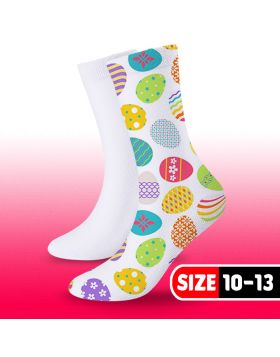 Sublimation Sock White (3 Pairs Per Package) Size 10-13