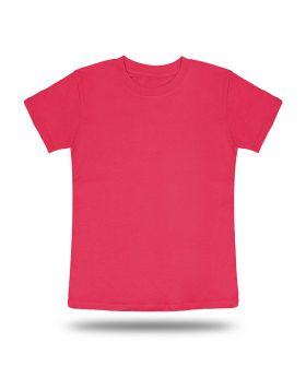 Round Neck T shirt Kids Pink