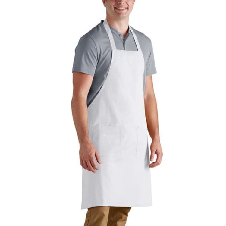 short white apron