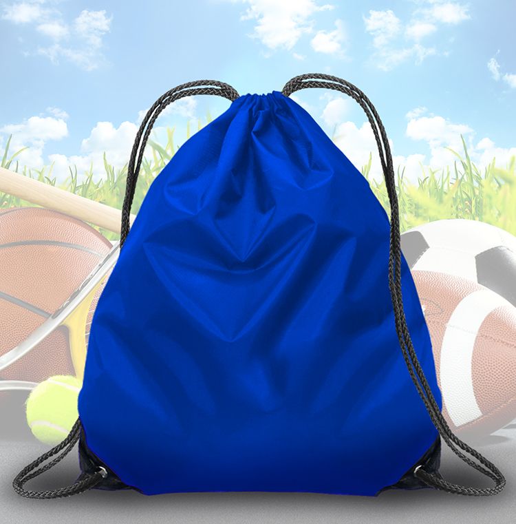 royal blue drawstring bag