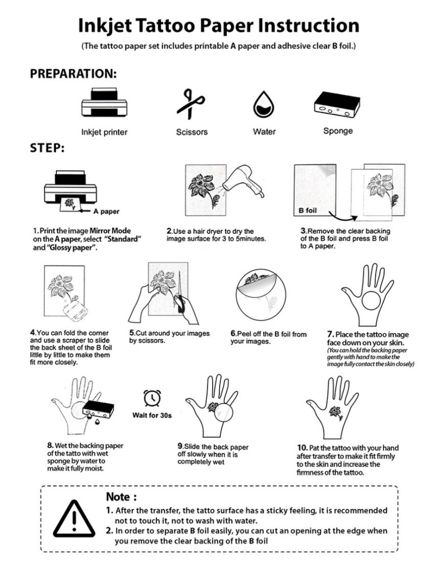 Update 157+ skin paper for tattoo latest tnbvietnam.edu.vn