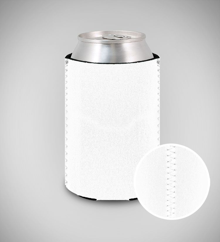 Tall Can Cooler Neoprene White