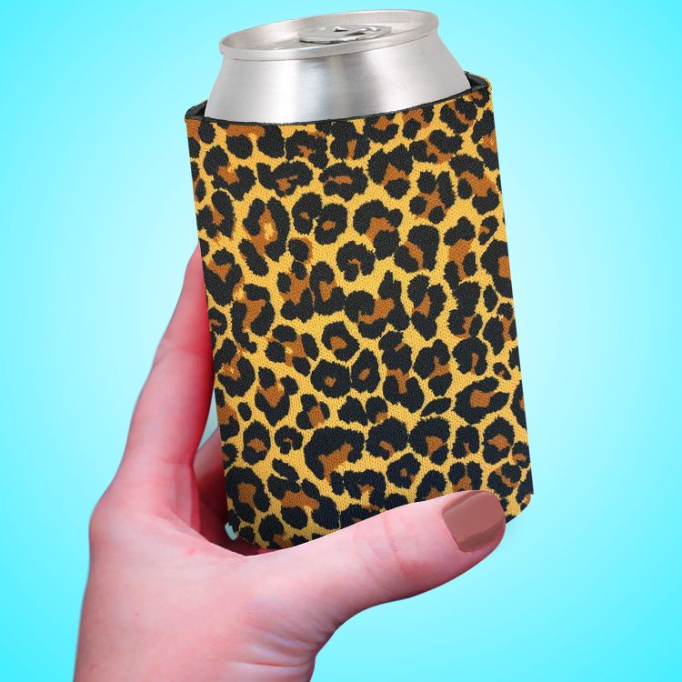 Neoprene Water Bottle Koozie 24 Ounce - Leopard Animal Print