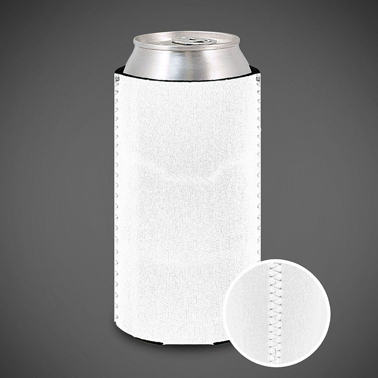 Tall Can Cooler Neoprene White