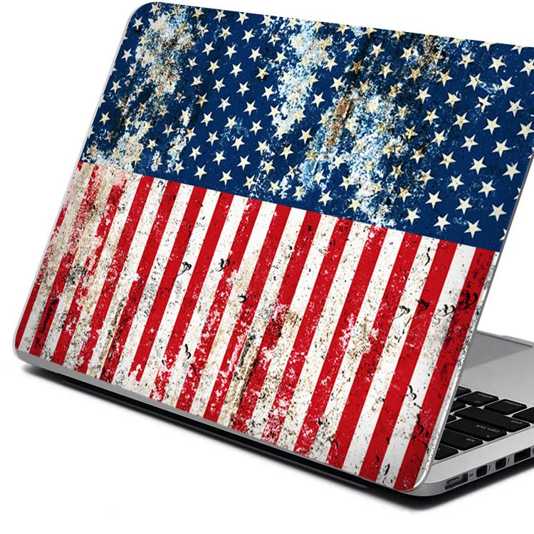 American Flag Broken Sign Vinyl