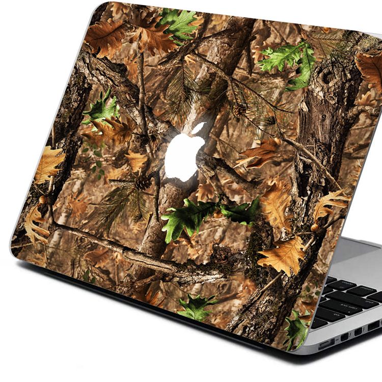 Camo Tree Dry Leaves Sign Vinyl