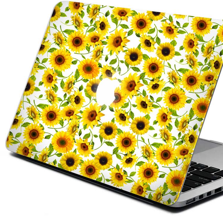 Sunflowers White Sign Vinyl