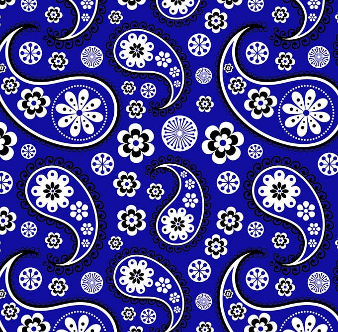 Bandana Royal Blue Sign Vinyl