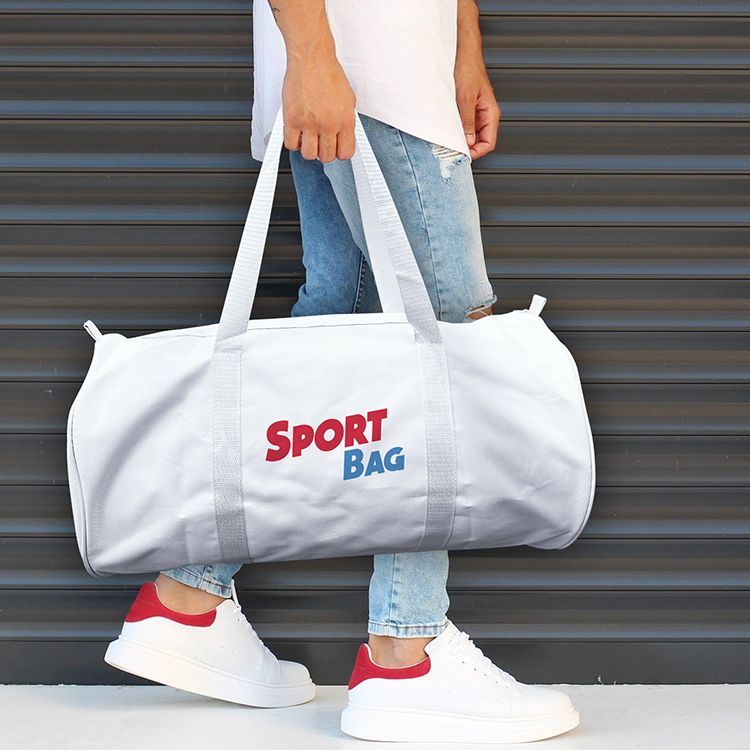 Gym bag white online