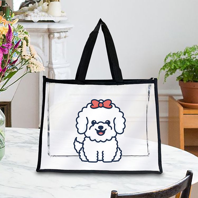 Plastic Tote Bag 15 x 12 x 4 Inchs