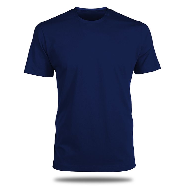navy blue round neck shirt