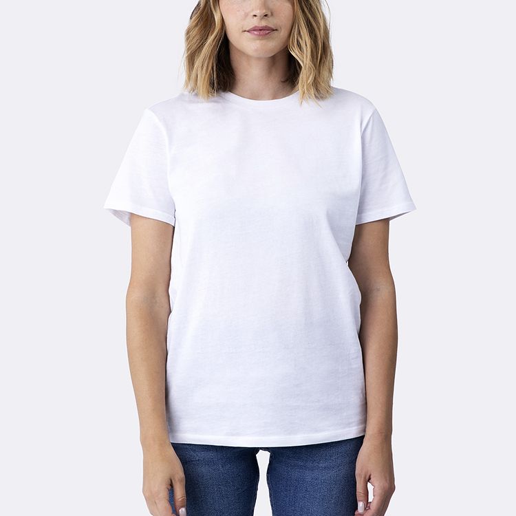 White round outlet neck t shirt